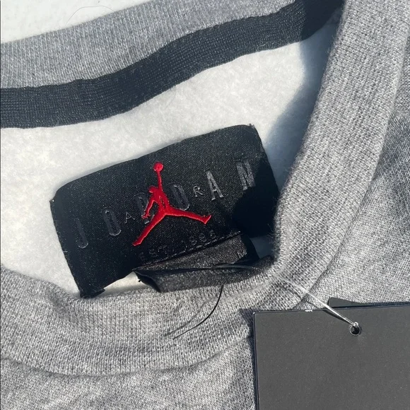 Nike Air Jordan Gray Crewneck Sweater - Picture 3 of 4